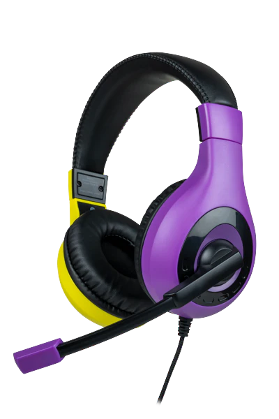 BigBen Interactive Stereo Gaming Headset V1 - Lilla + Gul (Switch)