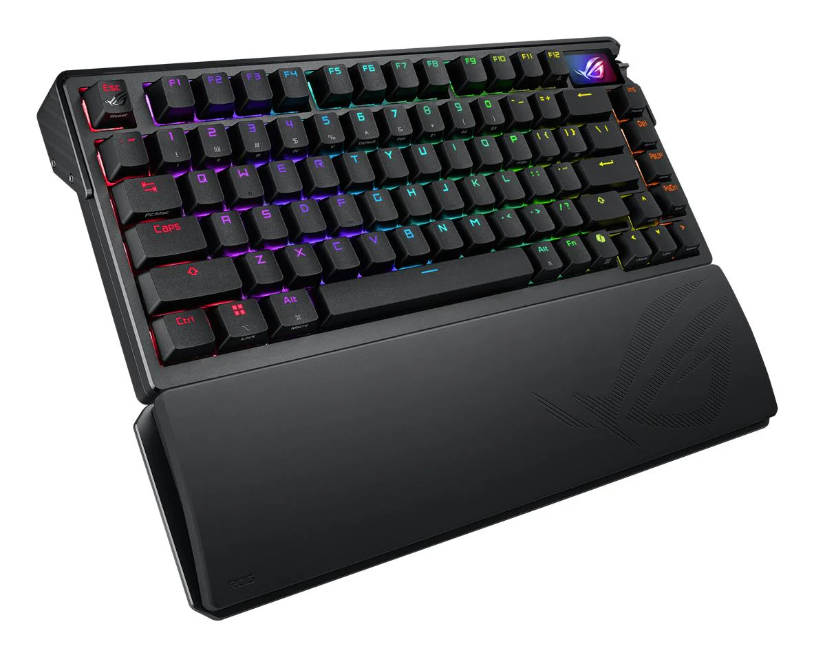 ASUS ROG AZOTH EXTREME 75% Wireless DIY Custom Gaming Keyboard. OLED display