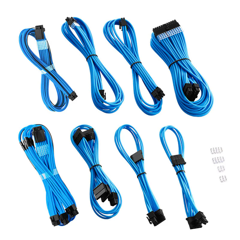 CableMod RT-Series Pro ModMesh 12VHPWR Dual-Kabel-Kit für ASUS/Seasonic – hellblau