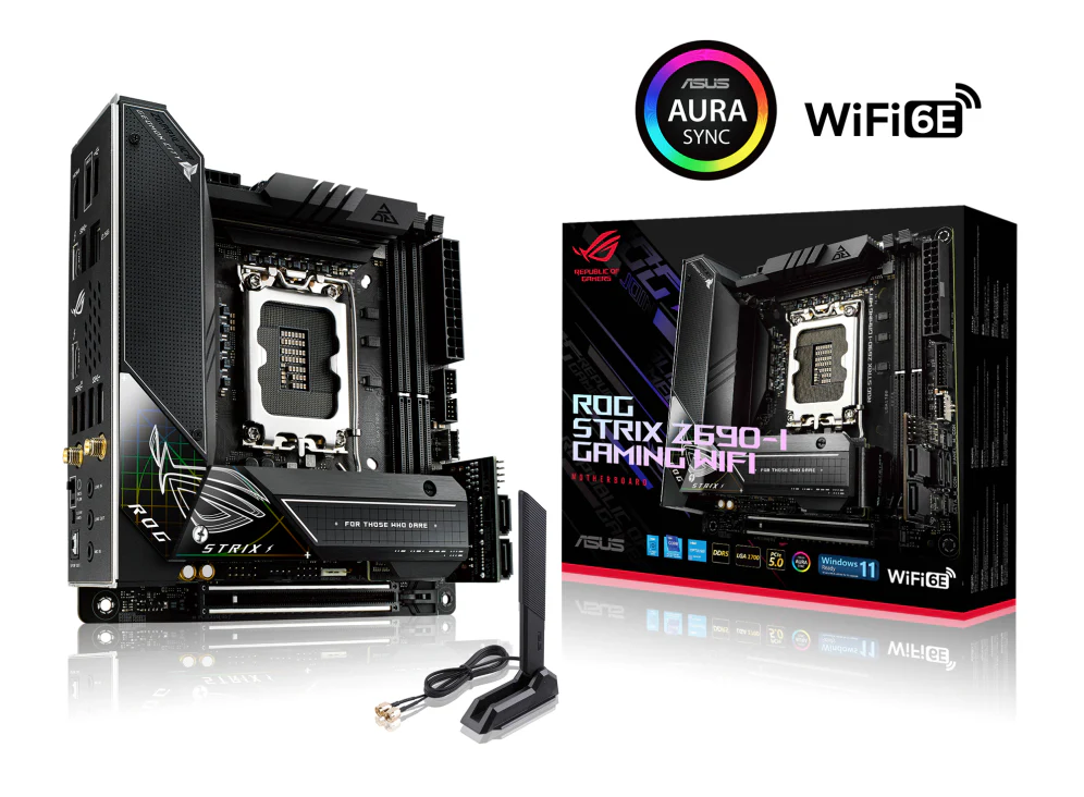 ASUS ROG STRIX Z690-I GAMING WIFI (mITX. Z690. LGA 1700. DDR5)