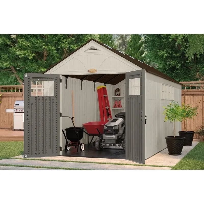 Tremont Outdoor 8'W x 16'D Plastic Storage Shed