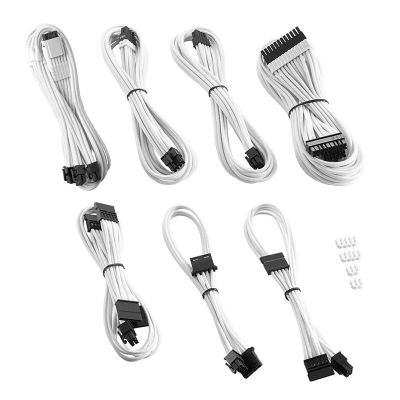 CableMod C-Series Pro ModMesh 12VHPWR Kabelset für Corsair RM. RMi. RMx (Black Label) – weiß