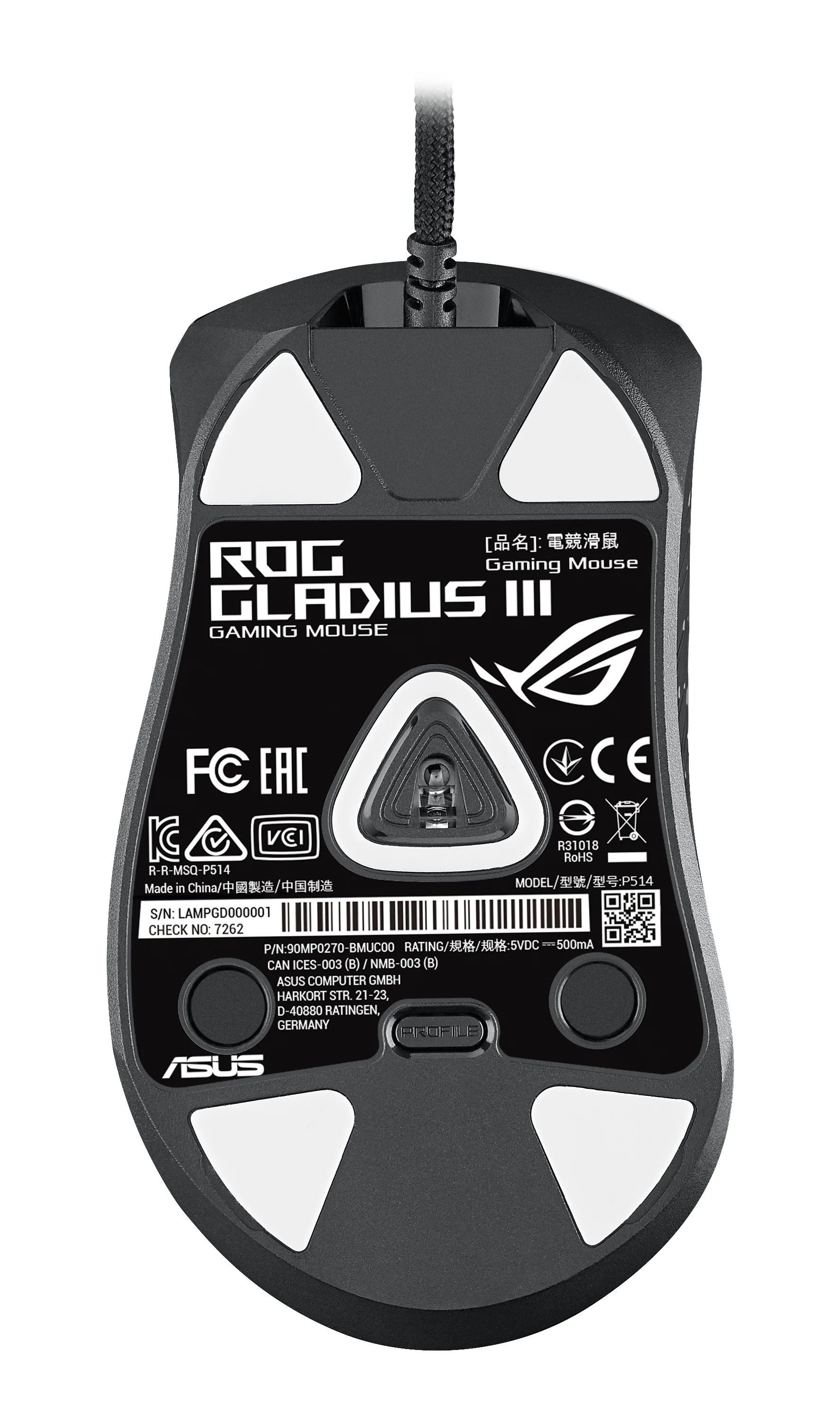 ASUS ROG Gladius III Kabellose Gaming-Maus