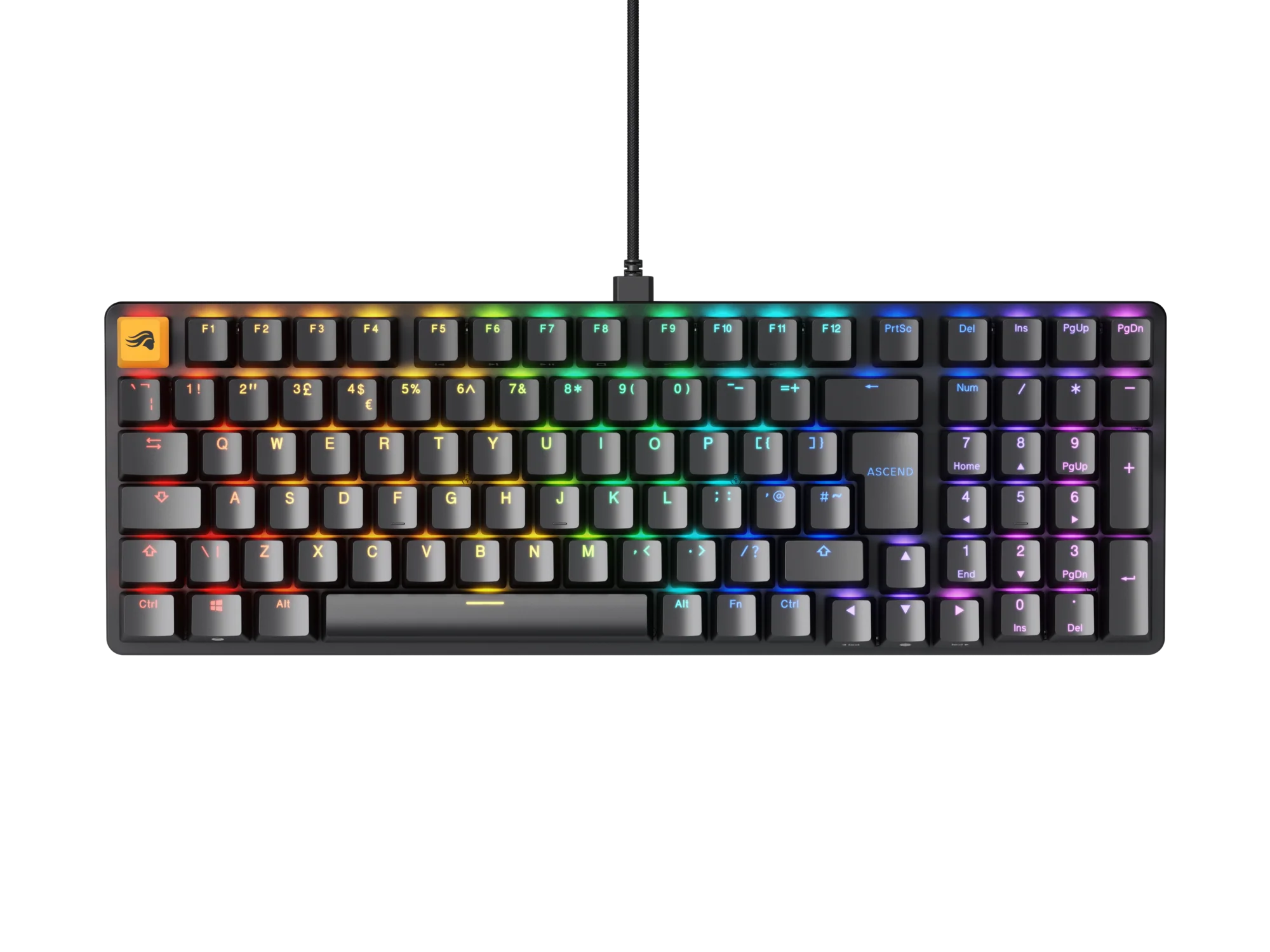 Glorious GMMK 2 Full-Size 96 % – Fox-Switch. NO-Layout – Schwarz