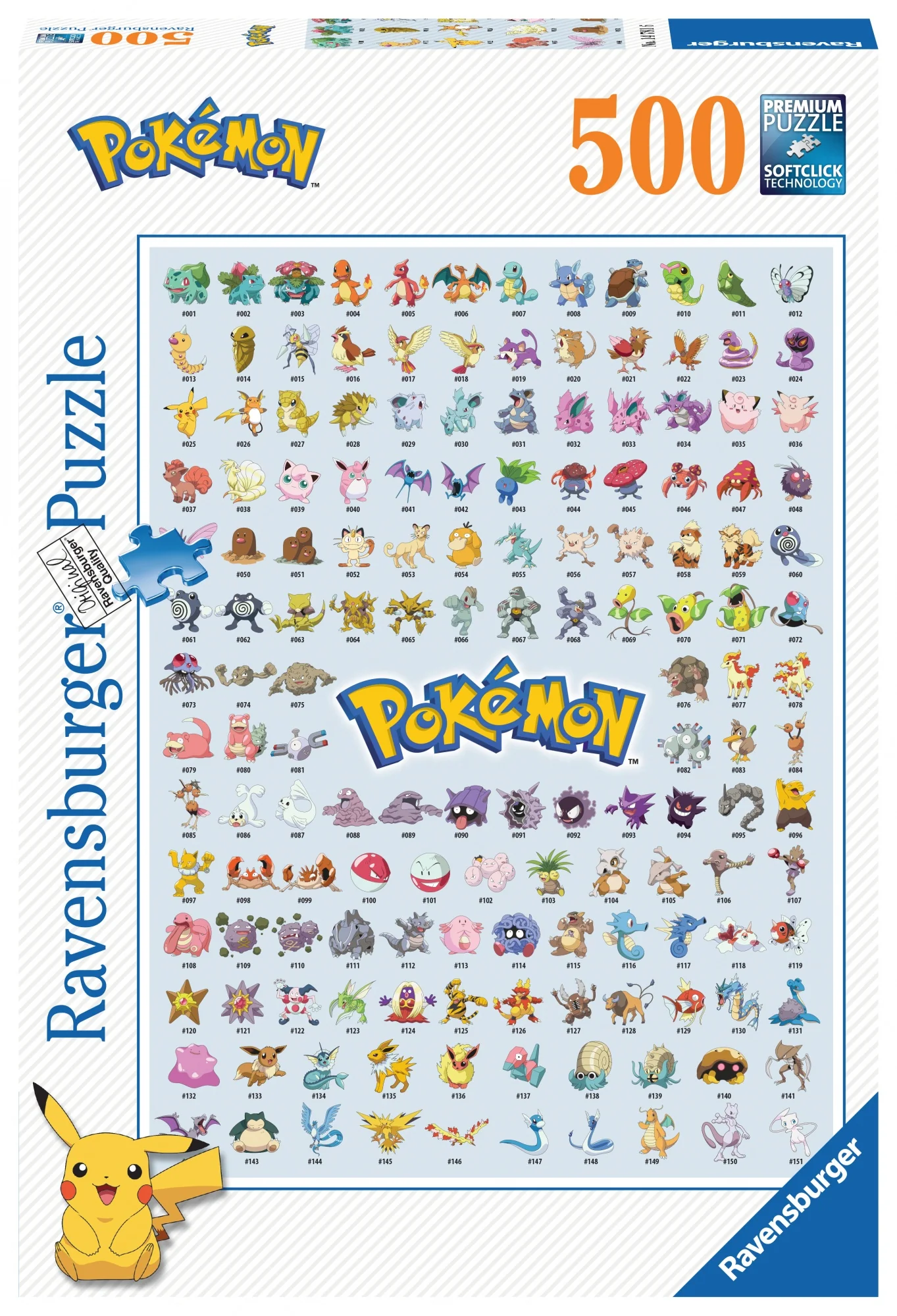 Pokemon Puzzle - Original 151 (500 Pieces) (PEG4781)