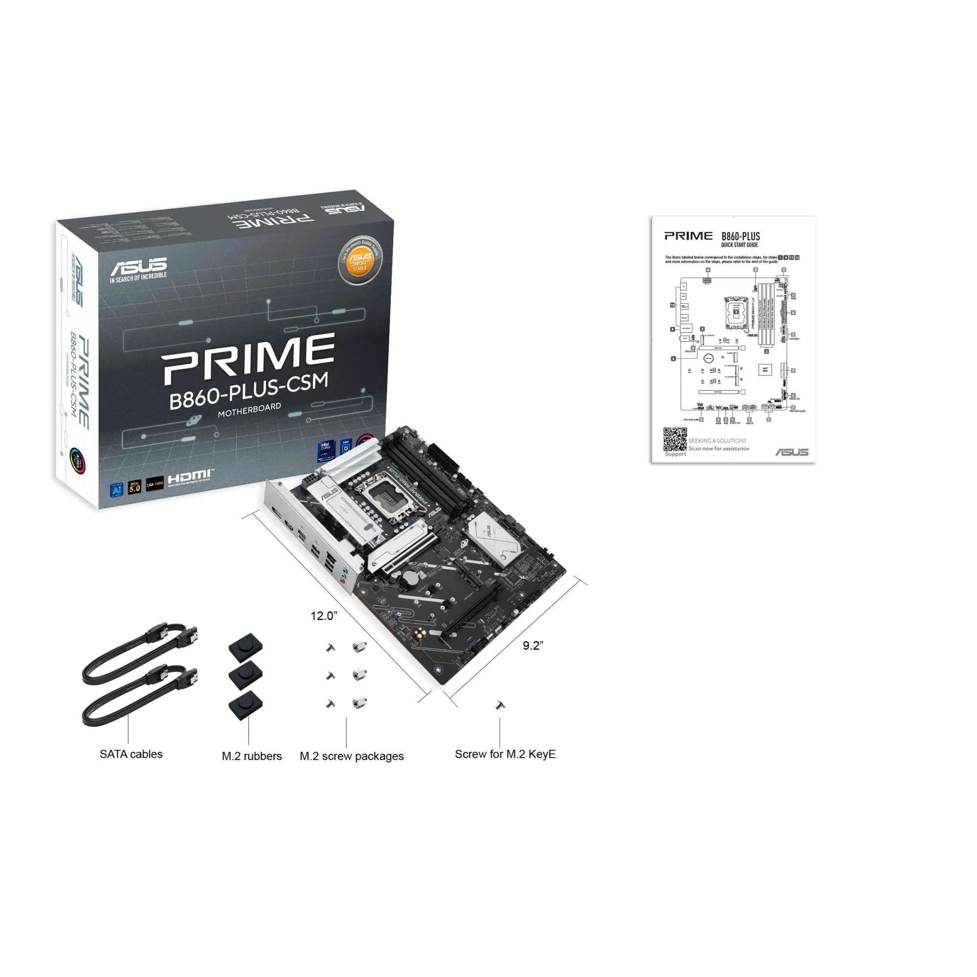 ASUS PRIME B860-PLUS-CSM (ATX. B860. LGA 1851. DDR5)
