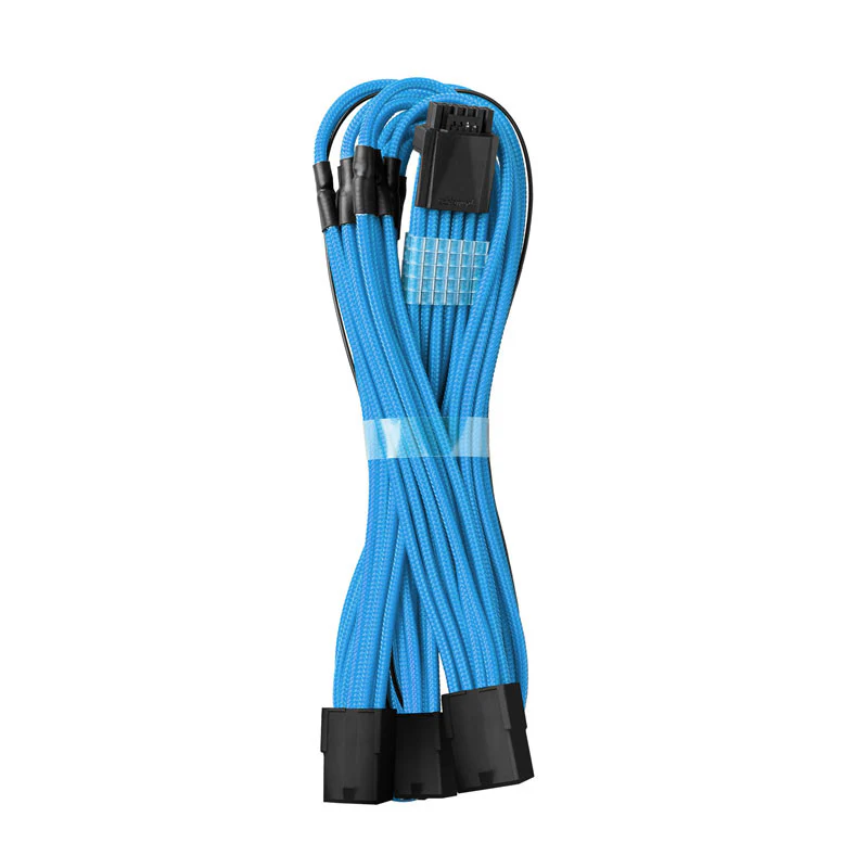 CableMod Pro ModMesh 12VHPWR auf 3x PCI-e Kabel – 45 cm. hellblau