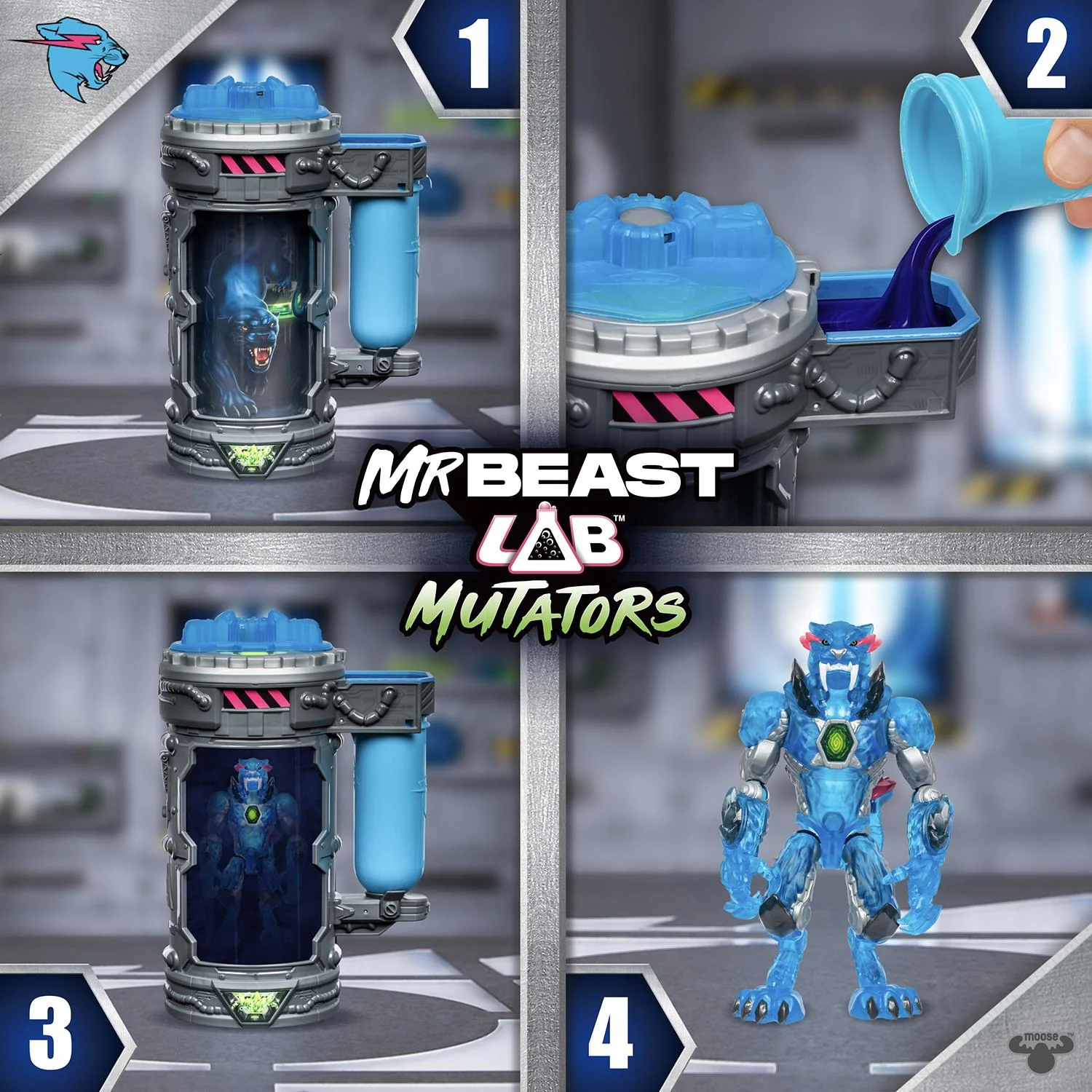 MR. BEAST LAB - Mutator Action Figs -Stealth Panther