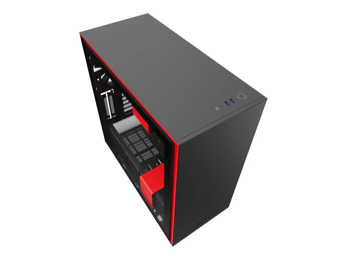 NZXT H-Serie H710 Tower Extended ATX Schwarz Rot