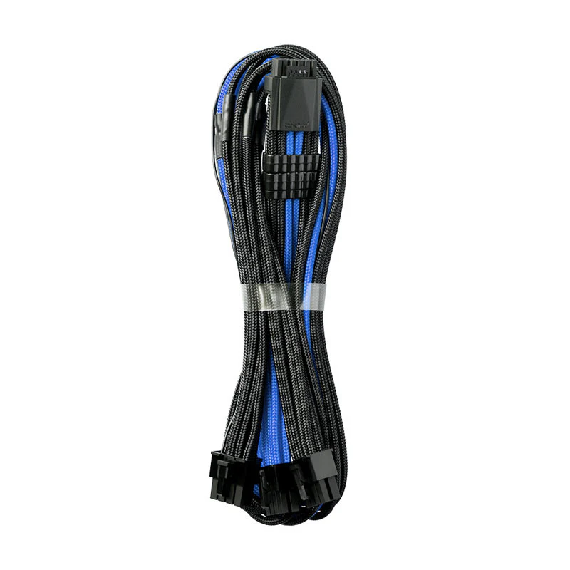 CableMod RT-Series Pro ModMesh 12VHPWR auf 3x PCI-e Kabel für ASUS/Seasonic – 60 cm. schwarz/blau