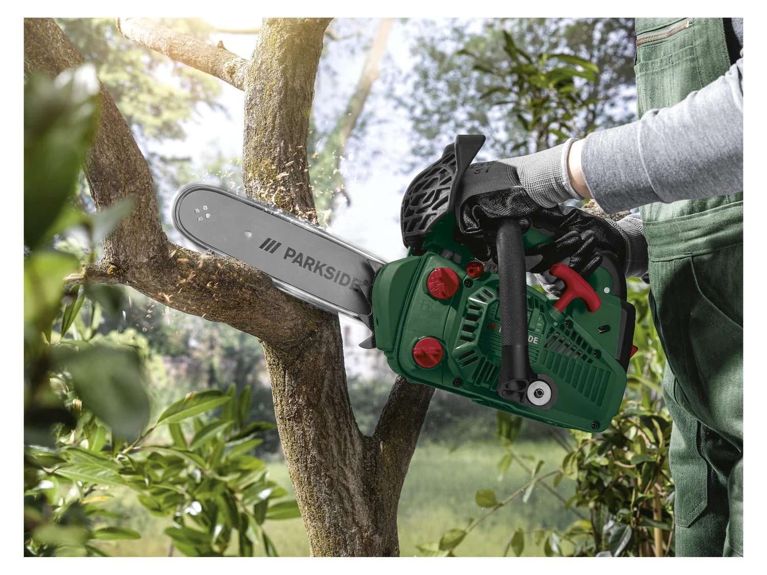 PARKSIDE庐 PBBPS 700 A1 Petrol Chainsaw.700W Top Handle Pruning Saw - Online Shop
