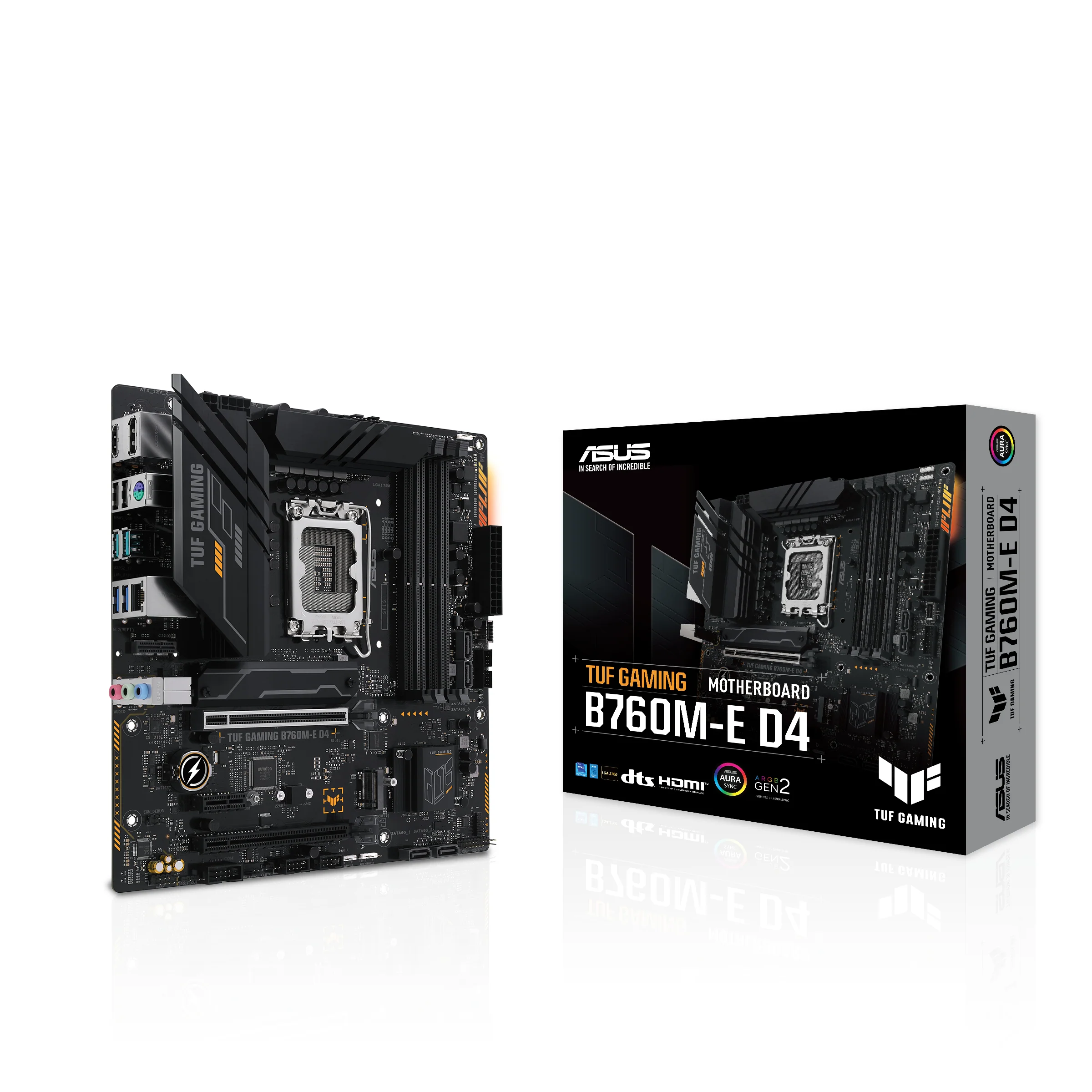 ASUS TUF GAMING B760M-E D4 (mATX. B760. LGA 1700. DDR4)