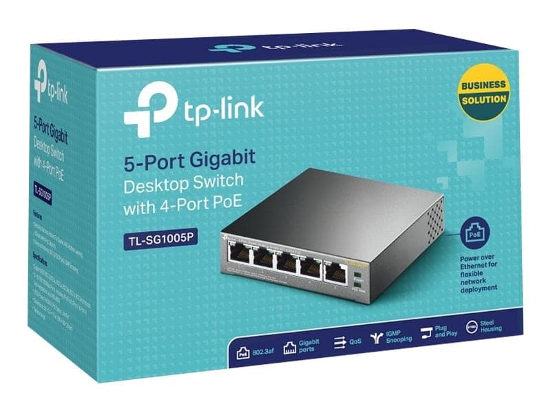 TP-Link TL-SG1005P Switch 5-Port-Gigabit-PoE