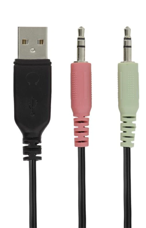 Deltaco - DH110 Stereo Gaming Headset - 50mm drivers - LED - Sort