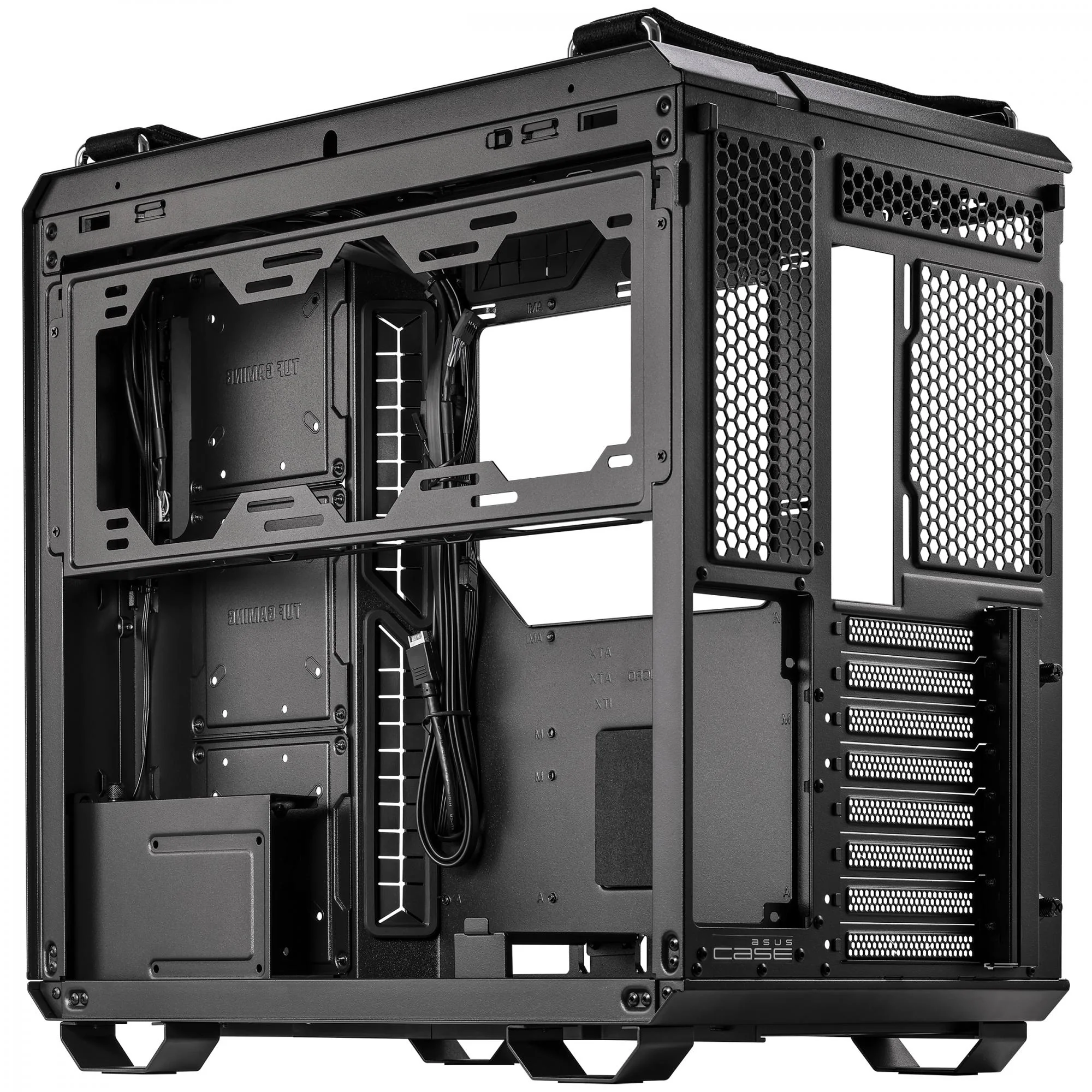 ASUS TUF Gaming GT502 Tempered Glass Dual Chamber Case Black