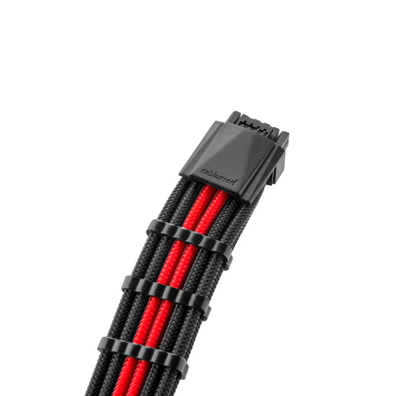 CableMod Pro ModMesh 12VHPWR auf 3x PCI-e Kabel – 45 cm. schwarz/rot