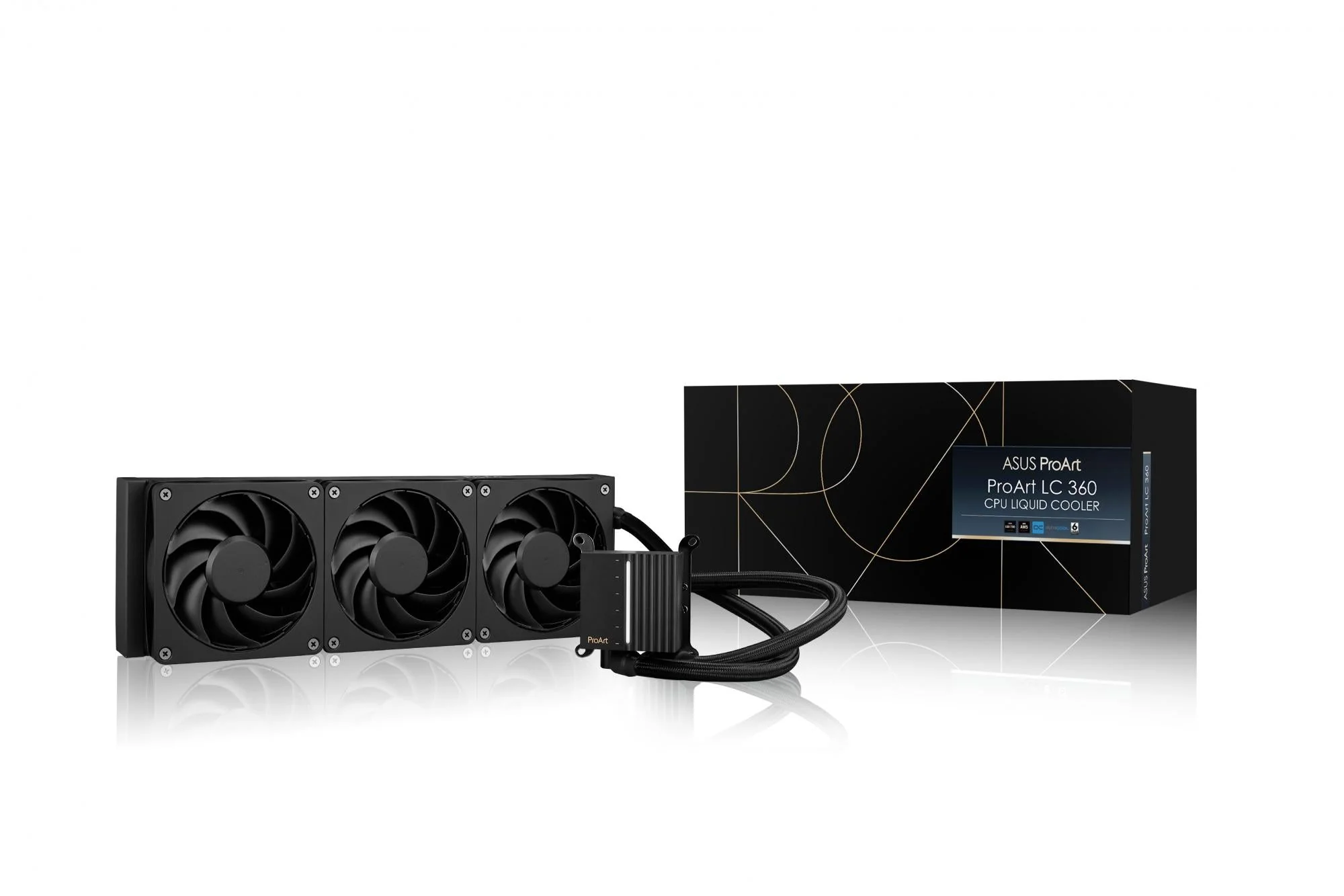 ASUS ProArt LC 360 AiO Liquid Cooler with 3x120mm Alphacool Apex Stealth Metal Power Fans