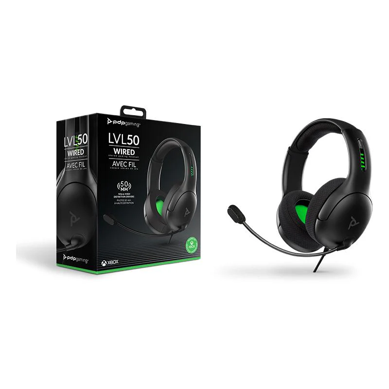 Xbox Kablet Headset LVL50 Sort