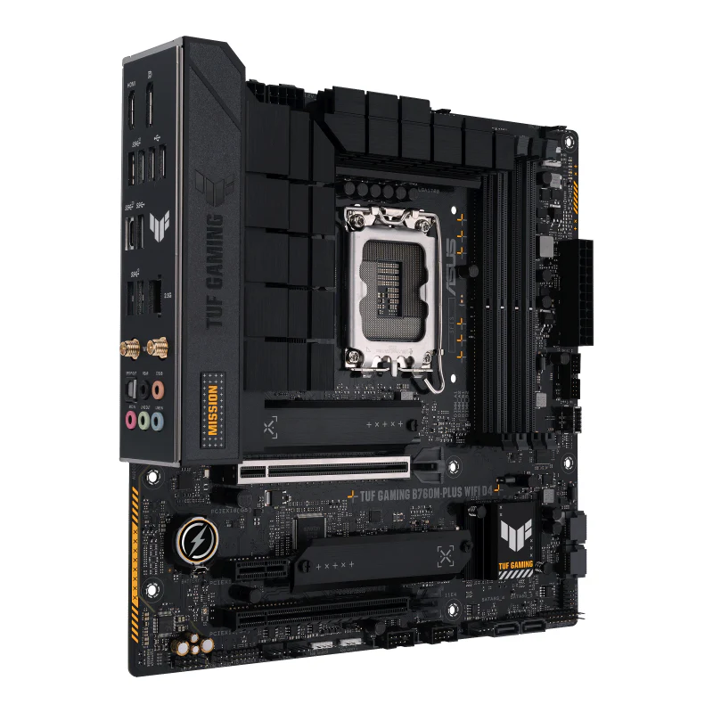 ASUS TUF GAMING B760M-PLUS WIFI D4 (mATX. B760. LGA 1700. DDR4)
