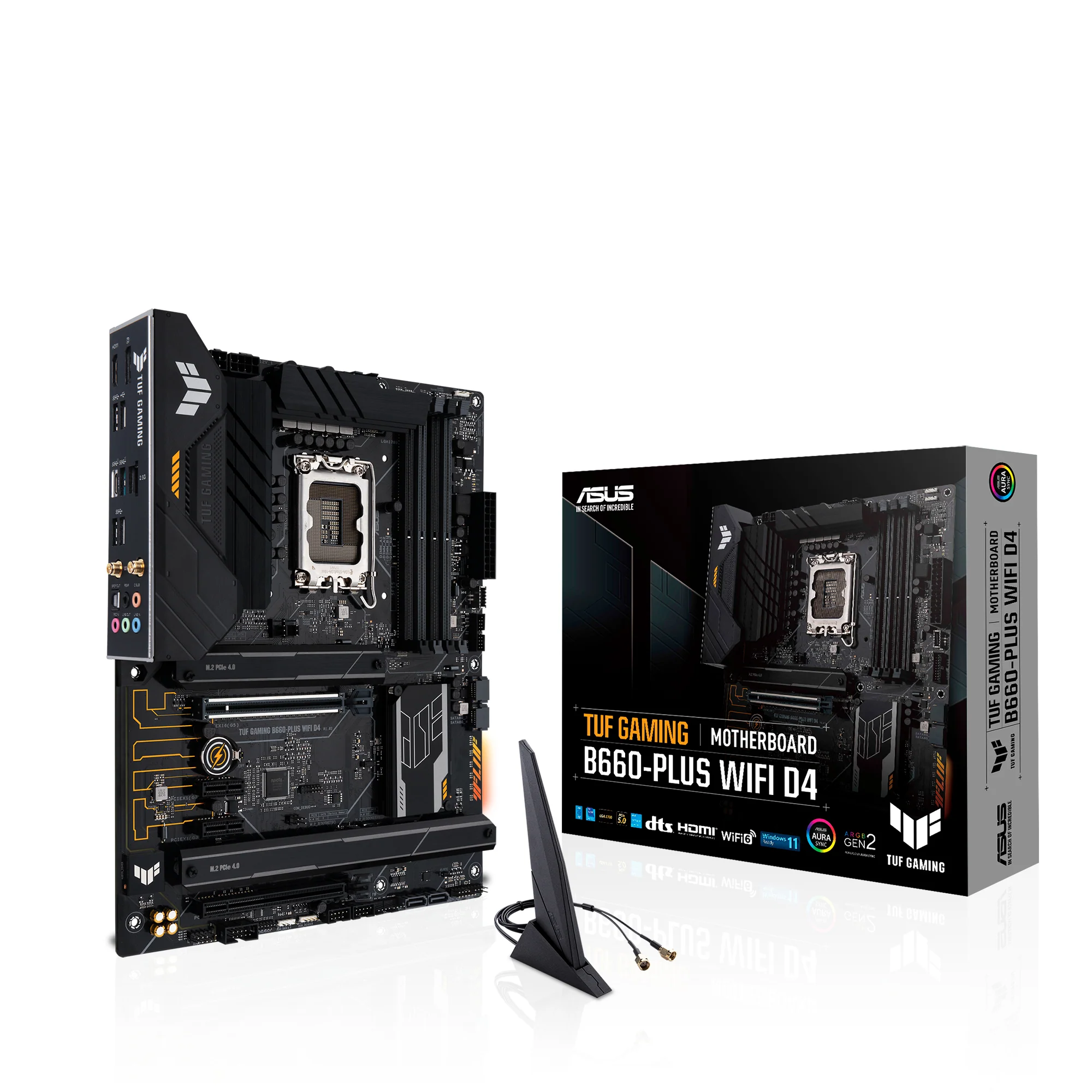 ASUS TUF GAMING B660-PLUS WIFI D4 (ATX. B660. LGA 1700. DDR4)