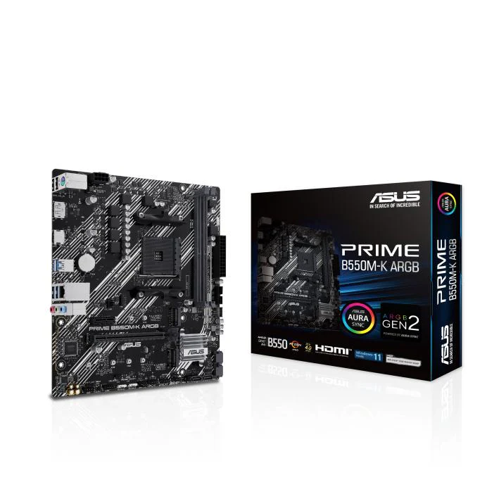 ASUS PRIME B550M-K ARGB (mATX. B550. AM4)
