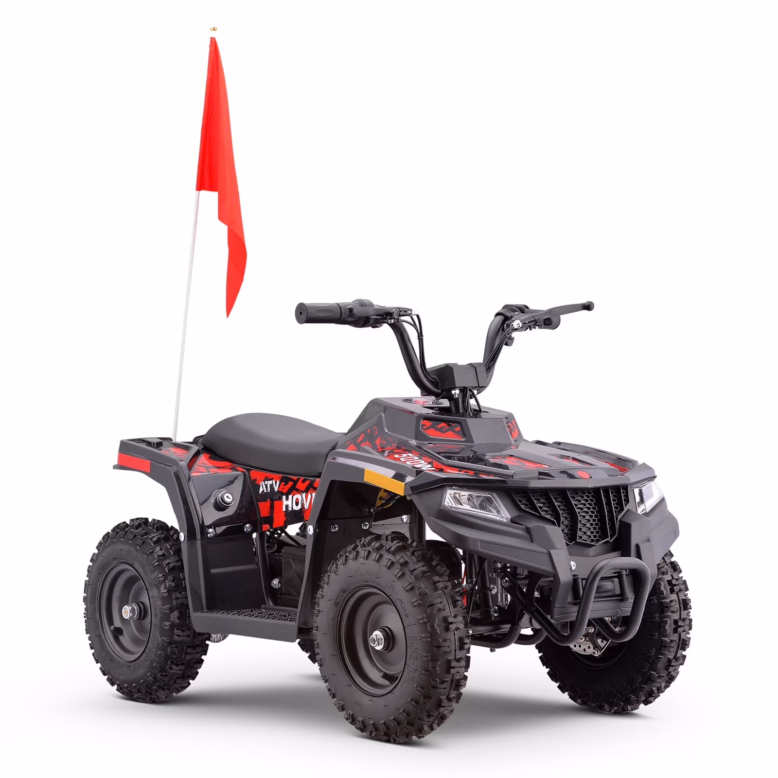 HOVER HEART Electric Dirt Quad, 36V 500W 4-Wheeler, Dual Suspensions, Age 13+