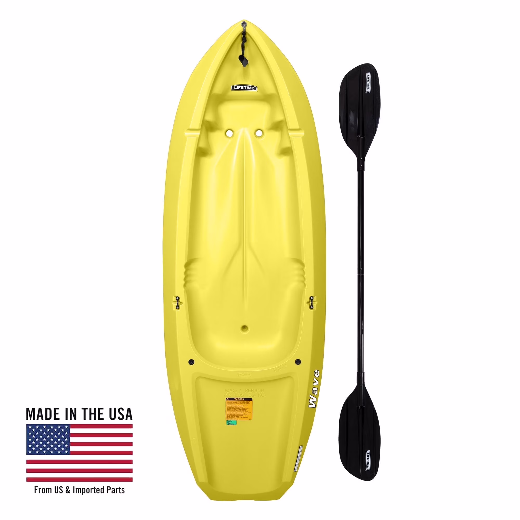 Lifetime Wave 6 ft Youth Kayak, Fire Red (91401)