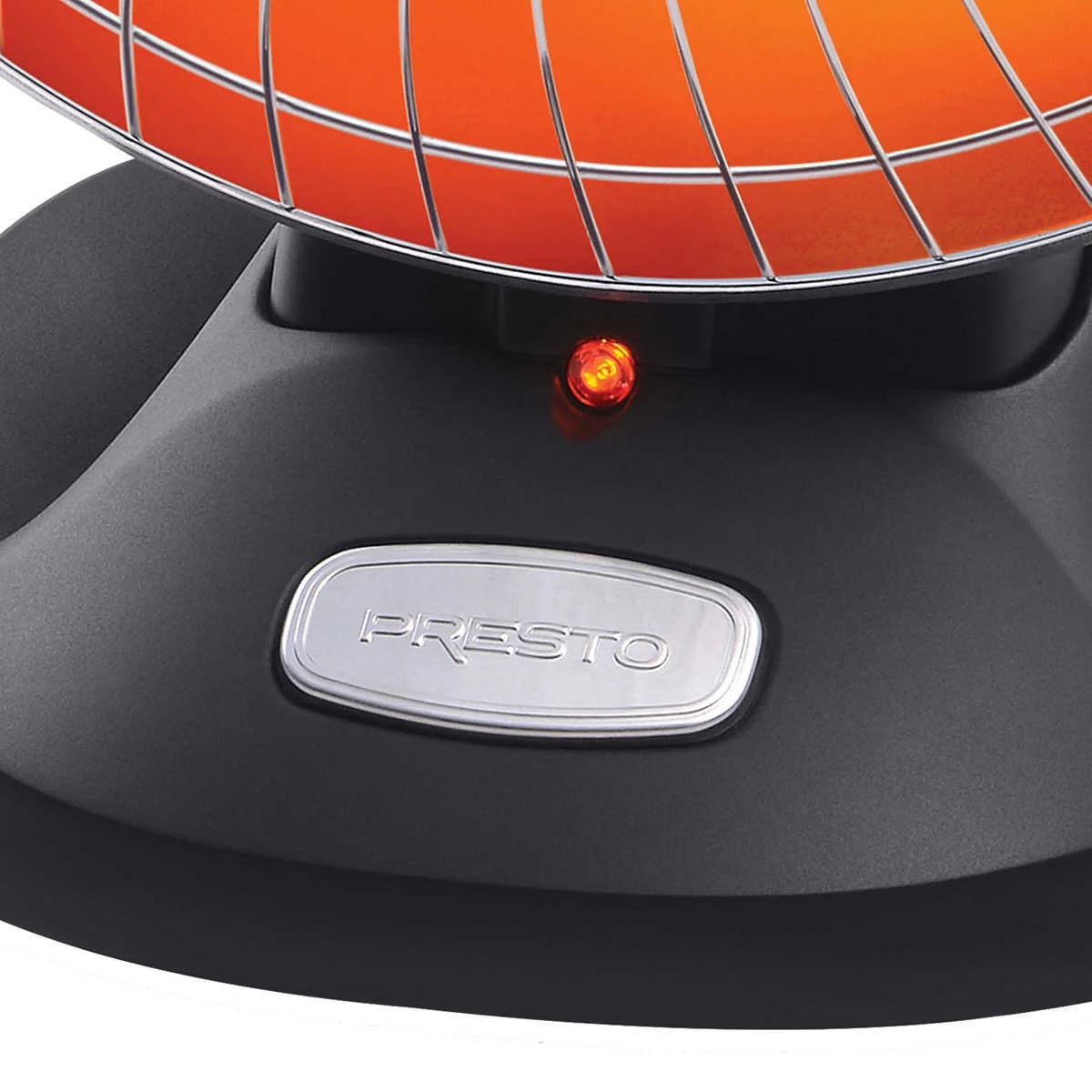 Presto Heat Dish Plus Parabolic Electric Heater, Black