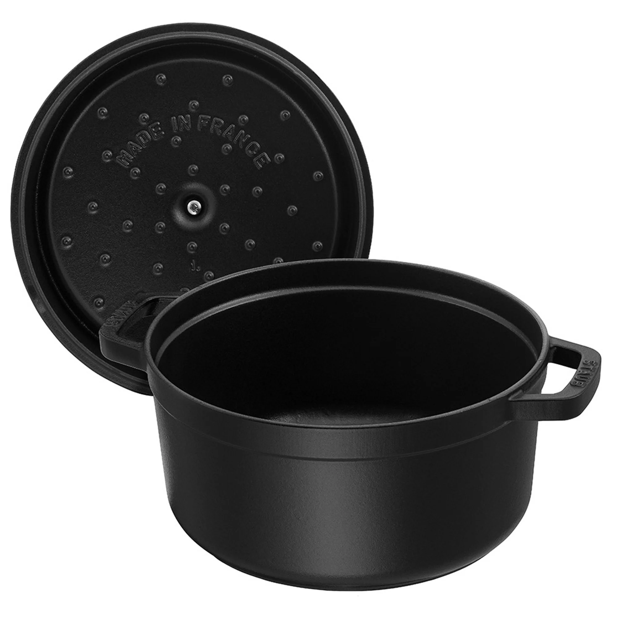 Staub Cast Iron 13.25-qt Round Cocotte - Grenadine