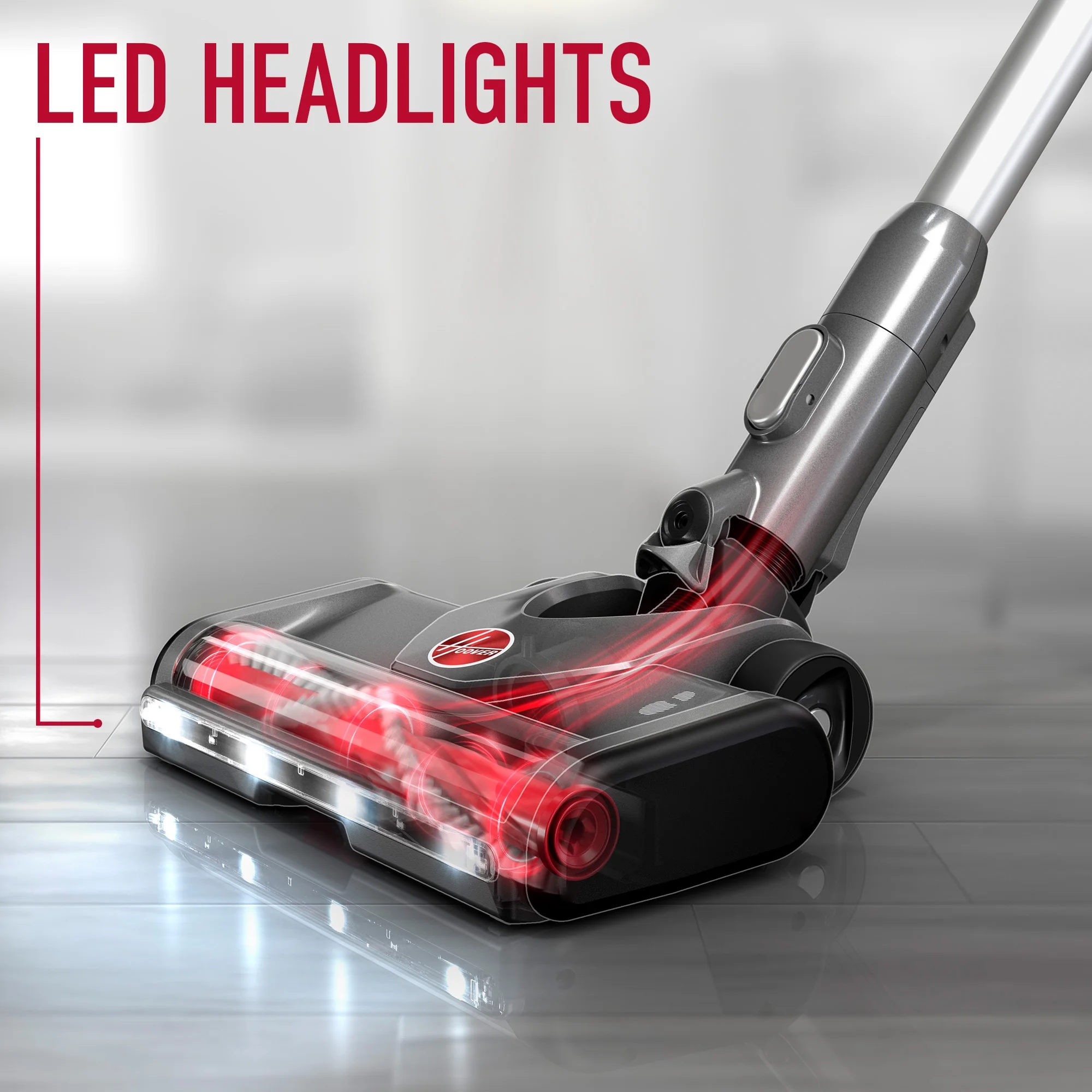 Hoover Excelerate, Cordless Stick Vacuum, for Carpet & Hard Floor, Lightweight, LED Headlights, up to 25 Min. Runtime for All-Home Daily Use, BH59010V