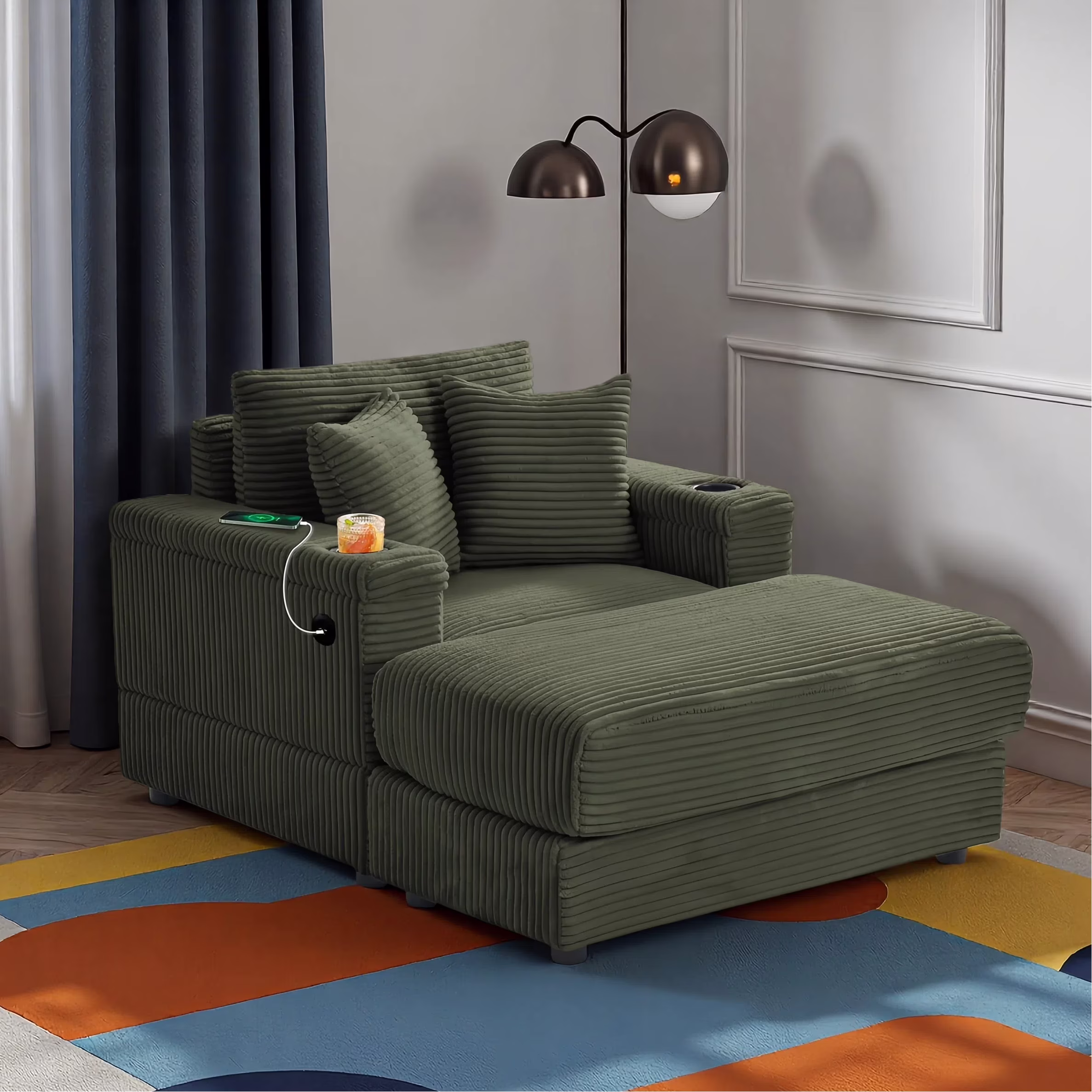 Wiilayok Oversized Lounge Chair Indoor,54