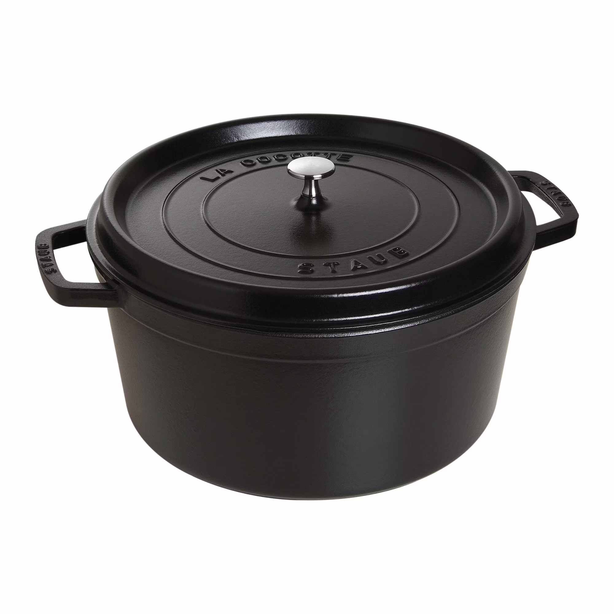 Staub Cast Iron 13.25-qt Round Cocotte - Grenadine