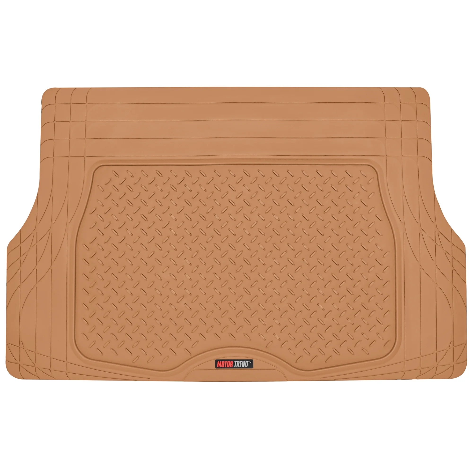 Motor Trend Original FlexTough Black Rubber Car Floor Mats with Trunk Cargo Liner - All Weather Automotive Floor Mats, Heavy Duty Trim to Fit Design, Floor Liners for Cars Truck Van SUV