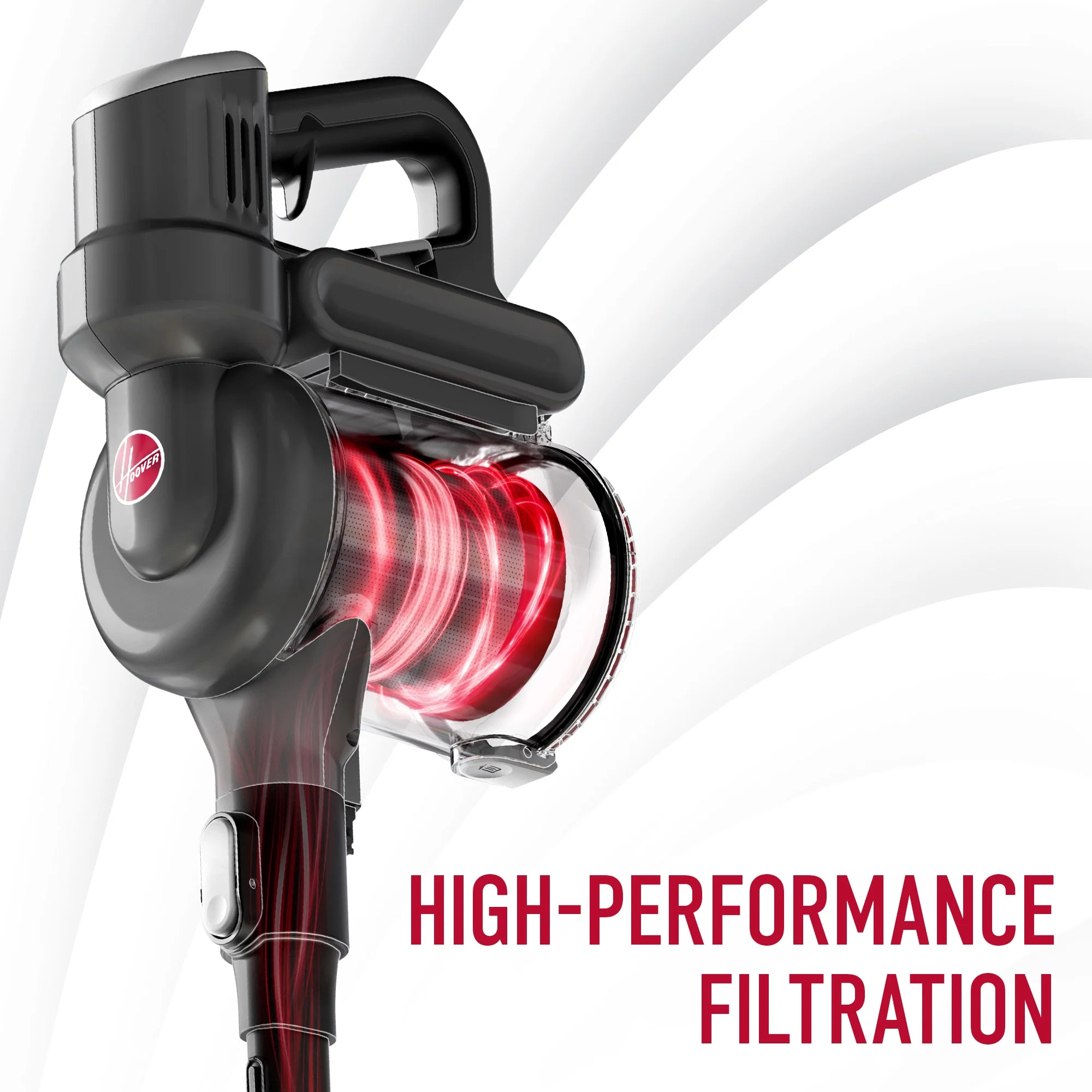 Hoover Excelerate, Cordless Stick Vacuum, for Carpet & Hard Floor, Lightweight, LED Headlights, up to 25 Min. Runtime for All-Home Daily Use, BH59010V