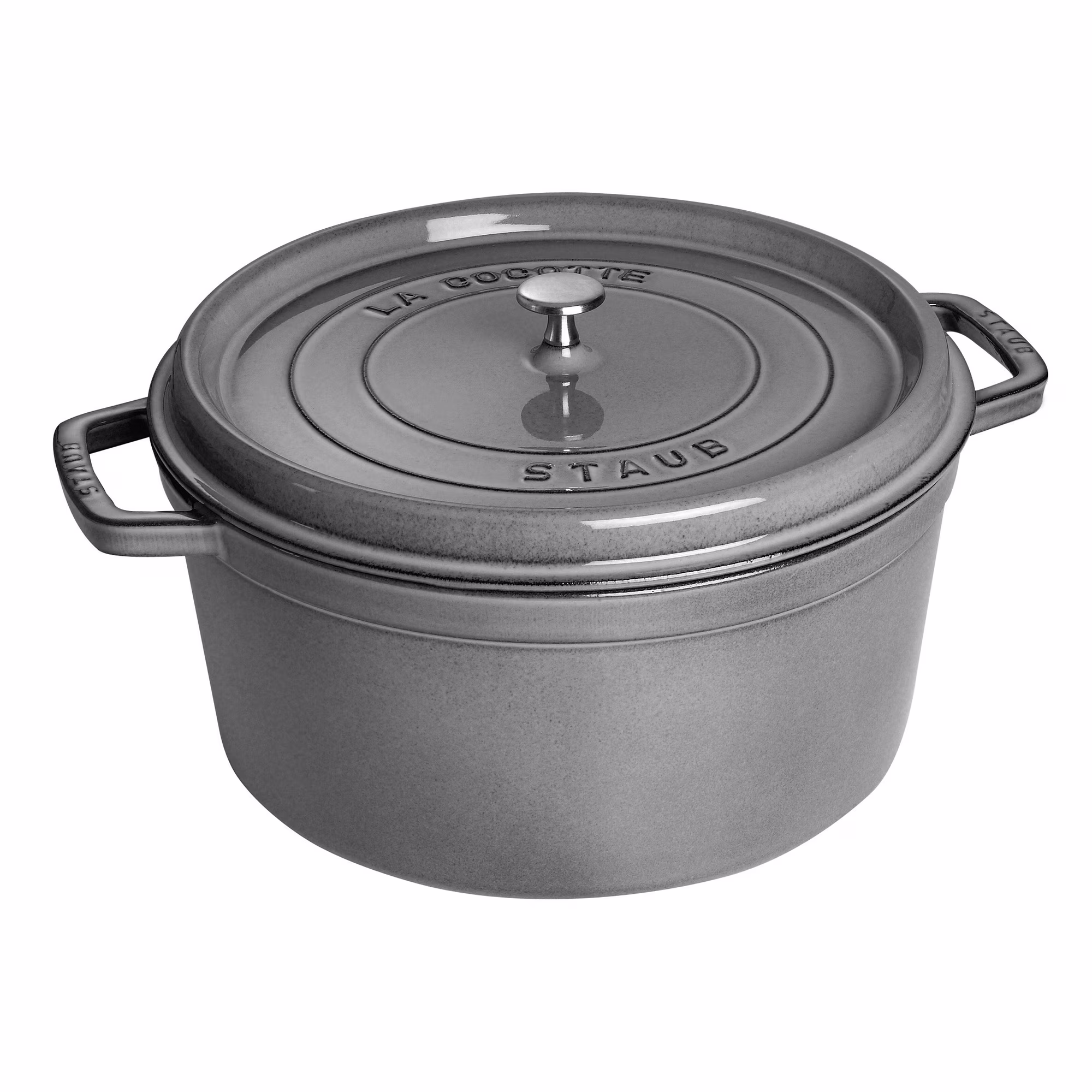 Staub Cast Iron 13.25-qt Round Cocotte - Grenadine